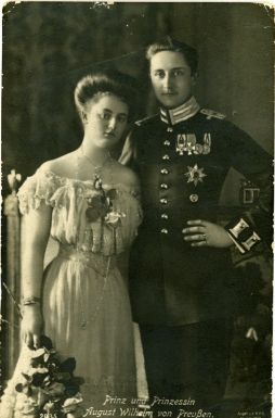 [AUGUST WILHELM — Charming unsigned Portrait Postcard Photograph, by T.H. Voigt of Homburg, | Sophie Dupré Autographs