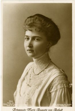 [MARIE AUGUSTE — Unsigned Portrait Postcard Photograph, by Julius Müller of Dessau, | Sophie Dupré Autographs