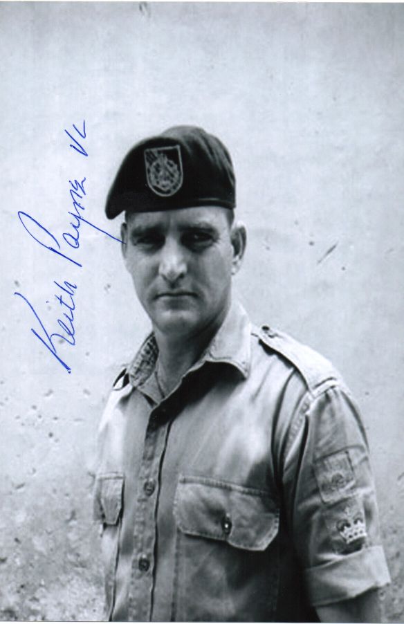 PAYNE — Signed Portrait Photograph with his signature 'Keith Payne VC' | Sophie Dupré Autographs