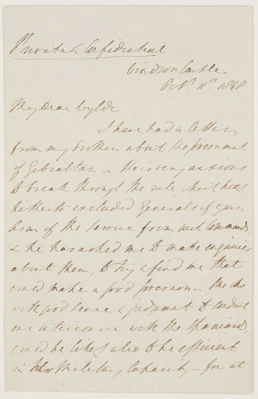 GREY — Autograph Letter Signed to Colonel William Wylde | Sophie Dupré Autographs