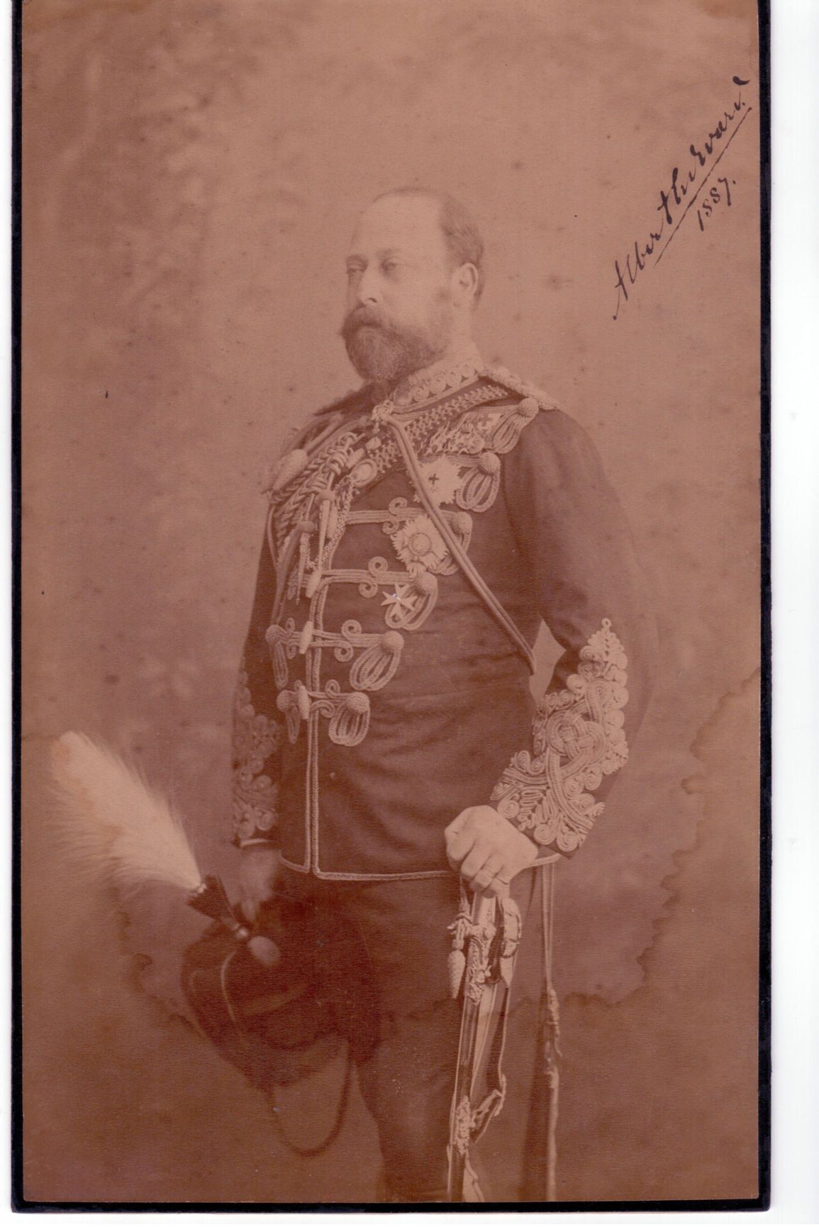 EDWARD VII — Imperial Cabinet photo signed 'Albert Edward' and dated | Sophie Dupré Autographs
