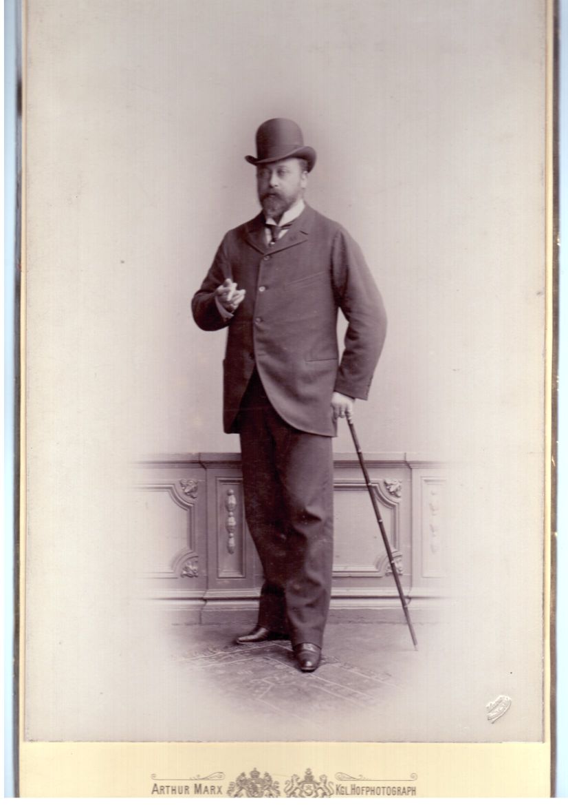 [EDWARD VII — Wonderful Unsigned Imperial Cabinet Photograph, by Arthur Marx of Frankfurt-am-Main, | Sophie Dupré Autographs