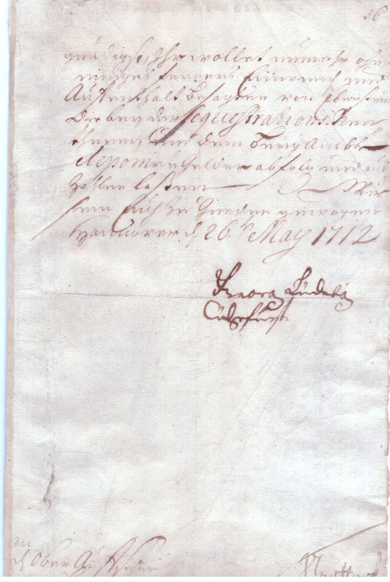 GEORGE I — Document Signed  'Georg Ludewig' as Elector of Hanover, | Sophie Dupré Autographs