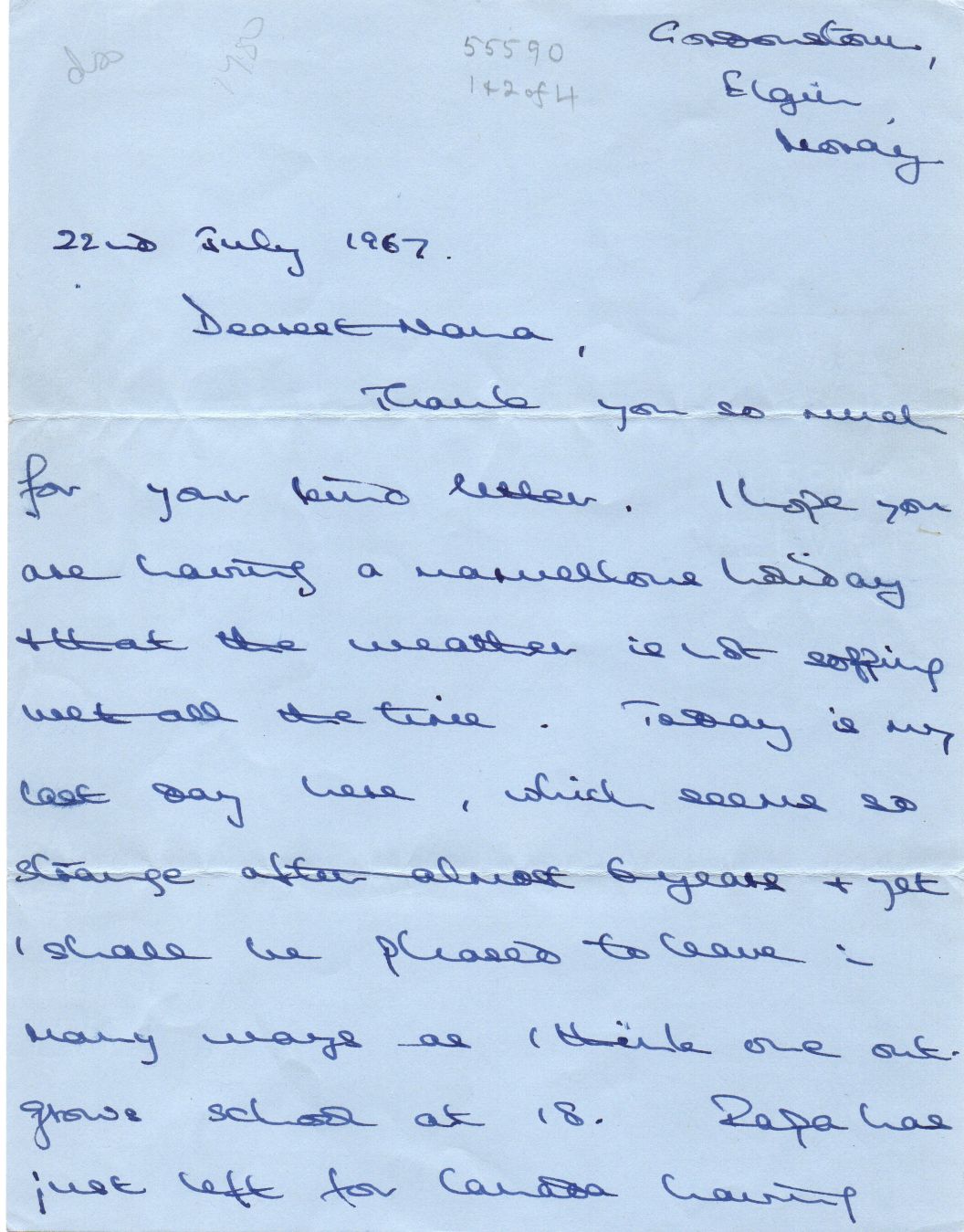 CHARLES III — Fine Long Autograph Letter to 'Dearest Nana', | Sophie Dupré Autographs