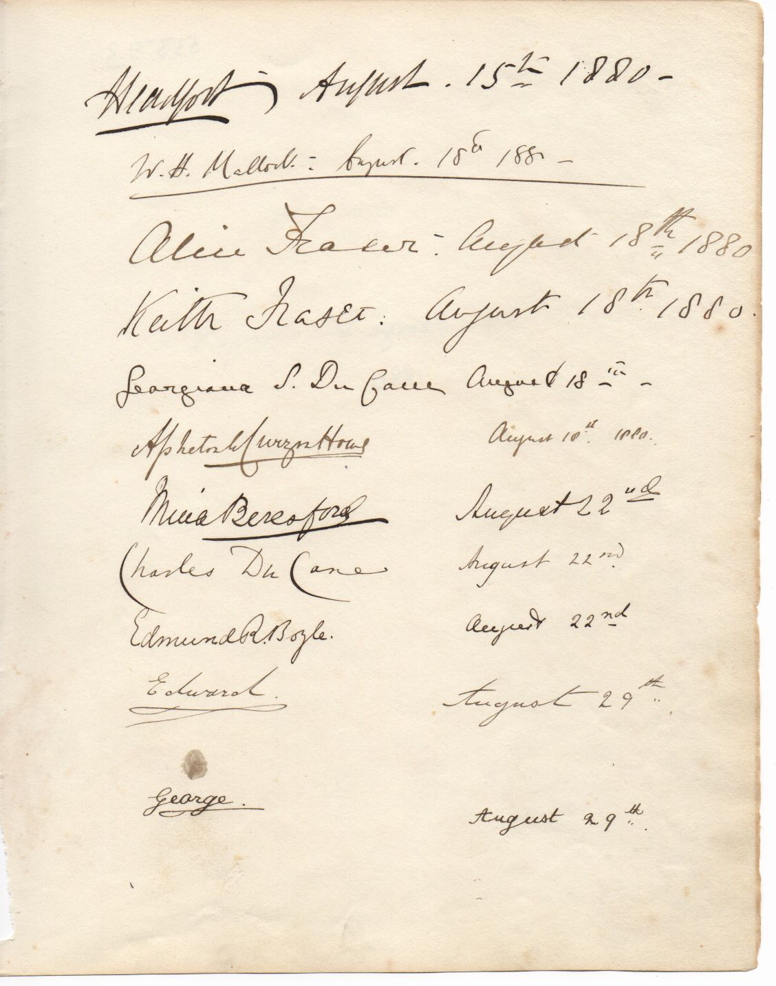 ALBERT VICTOR — Signatures 'Edward'  and 'George' | Sophie Dupré Autographs