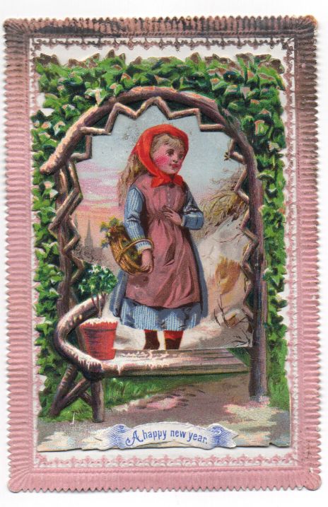 VICTORIA — Fine New Year Card Signed on verso For dear little Sophie, | Sophie Dupré Autographs
