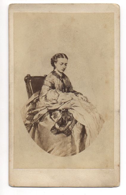 [ALEXANDRA — Unusual and attractive Unsigned Carte-de-visite Photograph of their Portrait, | Sophie Dupré Autographs