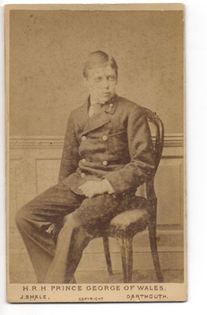 [GEORGE V — Unsigned Carte-de-visite Portrait Photograph, by J. Smale | Sophie Dupré Autographs
