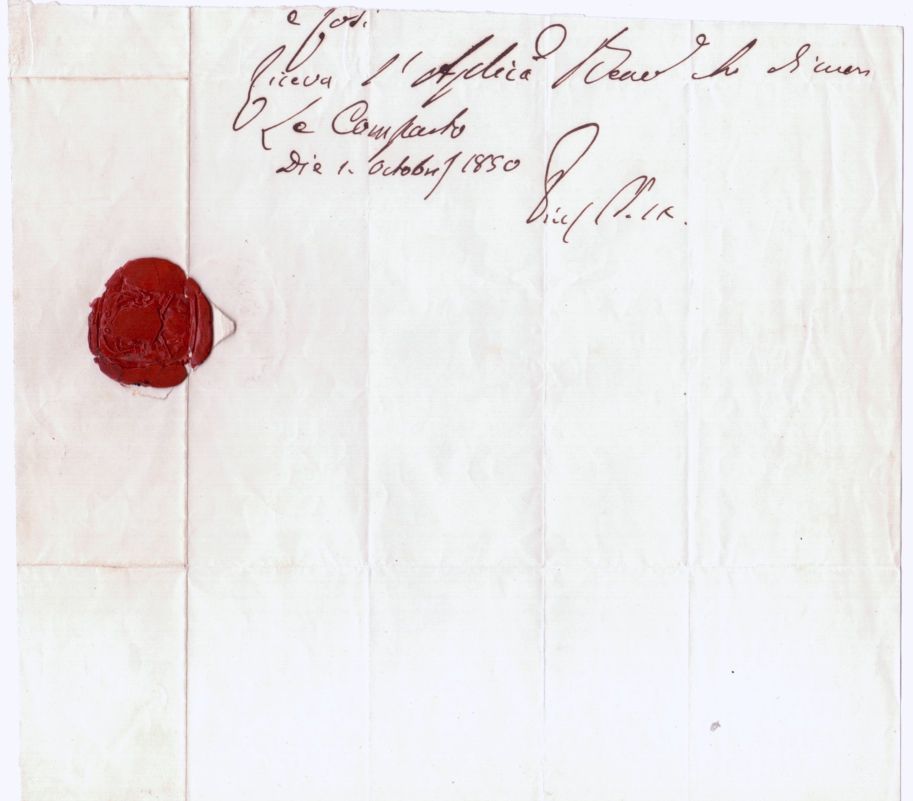 PIUS IX — Autograph Subscription, Signed and Dated, from the end of a letter, | Sophie Dupré Autographs