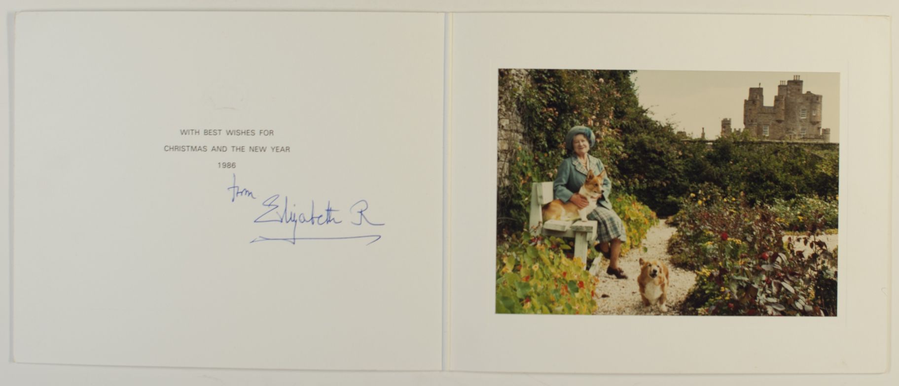 ELIZABETH — Fine Christmas Card signed | Sophie Dupré Autographs