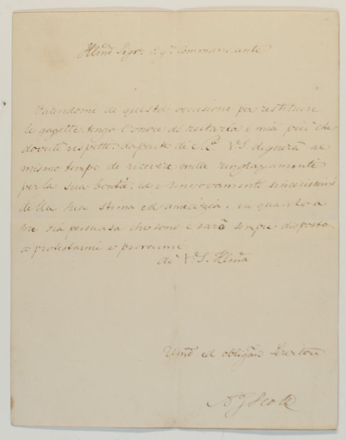 SCOTT — Autograph Letter Signed to Agostino MILLELIRE, | Sophie Dupré Autographs