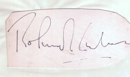 CULVER — Signature on piece, | Sophie Dupré Autographs