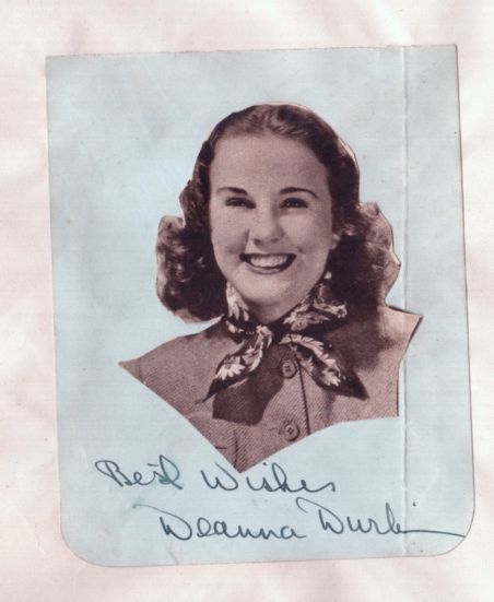 DURBIN — Signed Magazine Portrait Photograph, | Sophie Dupré Autographs