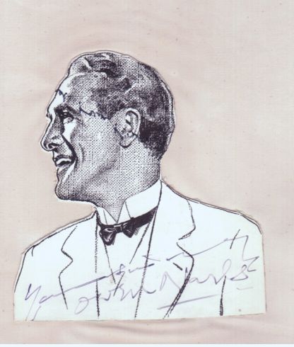 NARES — Photo of a Drawing, Signed and Inscribed | Sophie Dupré Autographs