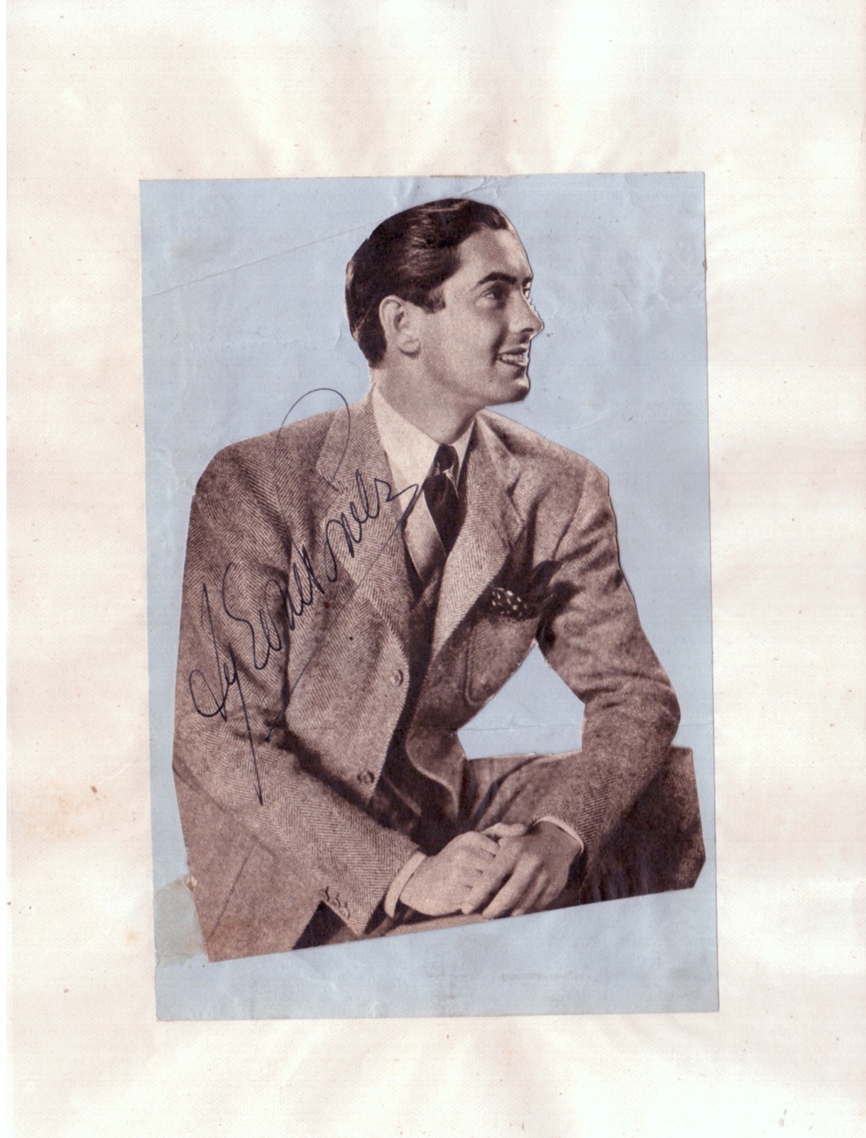 POWER — Signed Magazine Portrait Photograph, | Sophie Dupré Autographs