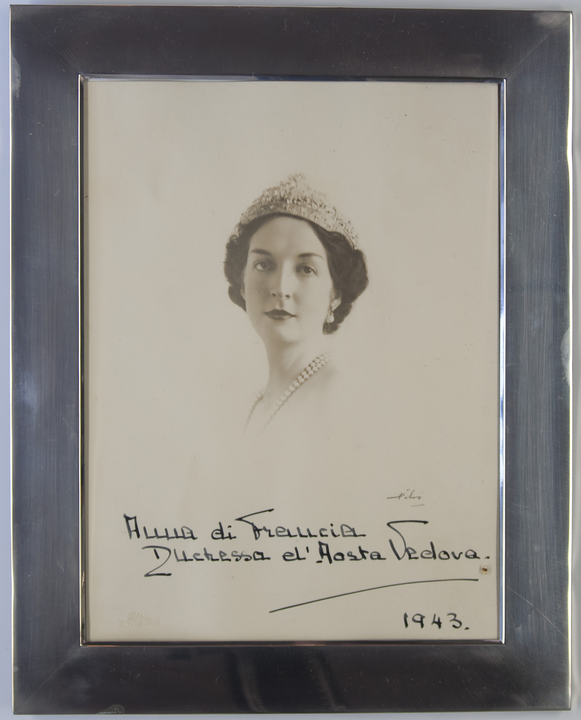 AOSTA — Splendid Signed and Dated Portrait Photograph, | Sophie Dupré Autographs