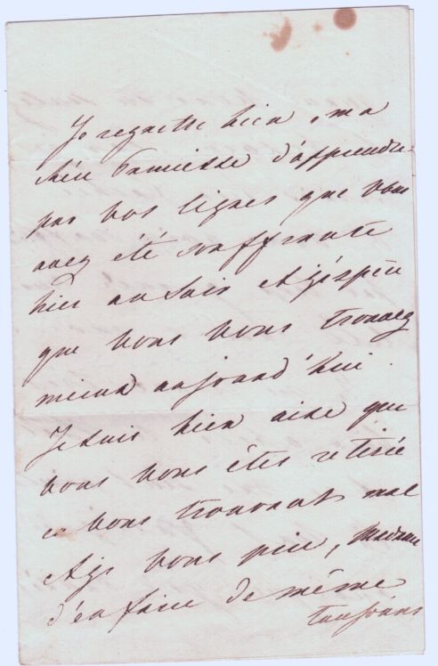 ADELAIDE — Charming Autograph Letter Signed 'Adélaide', as the young Duchess of Clarence, in French | Sophie Dupré Autographs