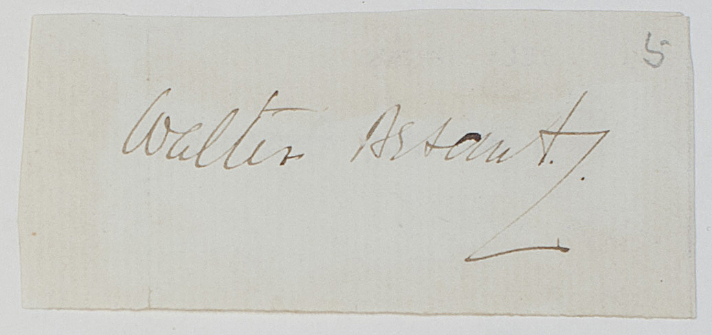 BESANT — Signature on piece, | Sophie Dupré Autographs