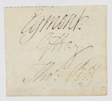 EGMONT — Signatures (as Lords of the Admiralty) | Sophie Dupré Autographs