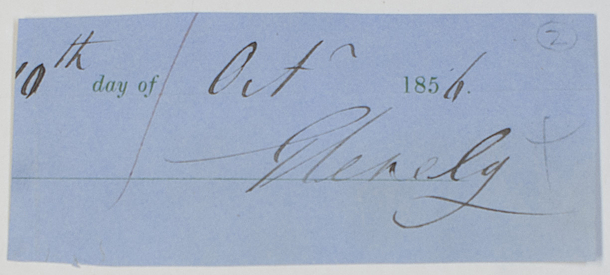 GLENELG — Signature 'Glenelg' from a document, | Sophie Dupré Autographs