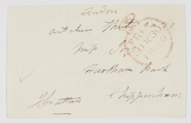 GRATTAN — Autograph Address Panel Signed for Free Postage, | Sophie Dupré Autographs