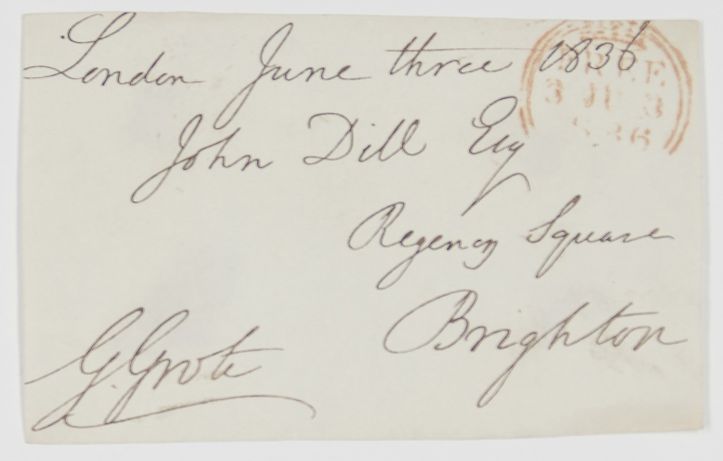 GROTE — Autograph Address Panel signed for Free Postage, | Sophie Dupré Autographs