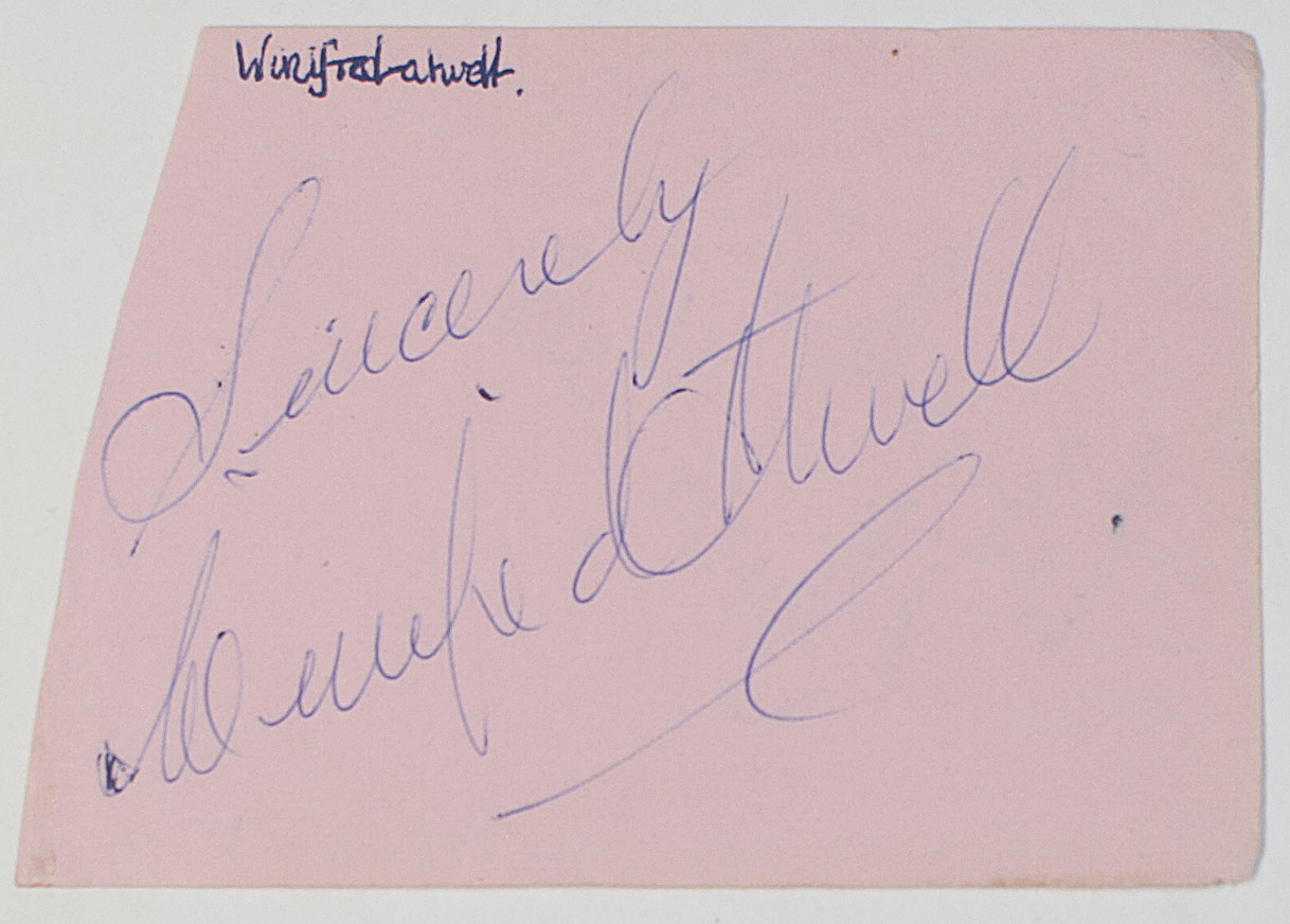 (Winifred, 1910-1983, Trinidadian Pianist) — Sophie Dupré Autographs