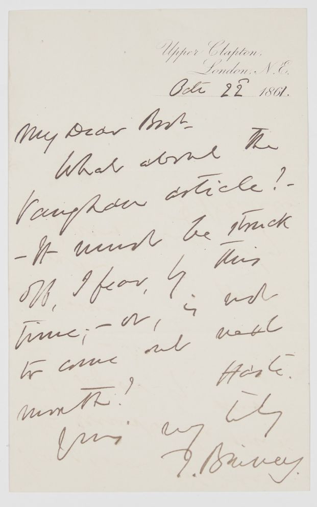 BINNEY — Autograph Letter Signed to 'My dear Birt', | Sophie Dupré Autographs
