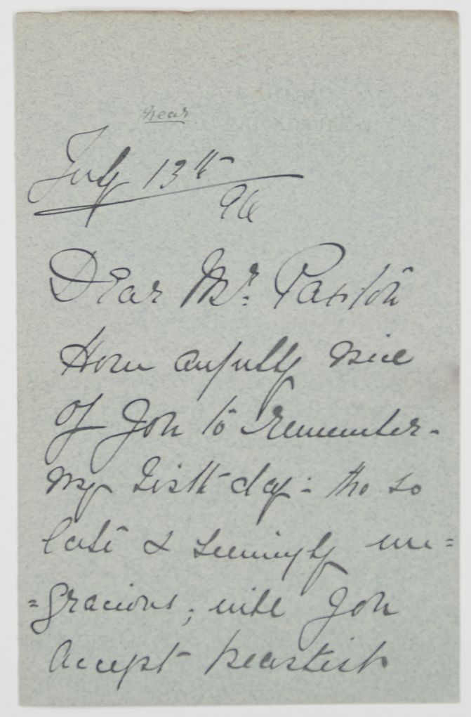 BROUGH — Autograph Letter Signed to Sydney PAXTON, | Sophie Dupré Autographs