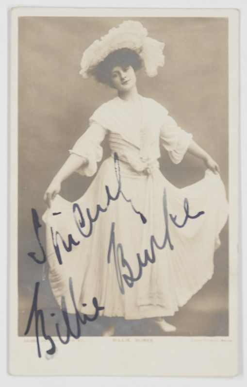 BURKE — Charming Signed and Inscribed Portrait Postcard Photograph, | Sophie Dupré Autographs