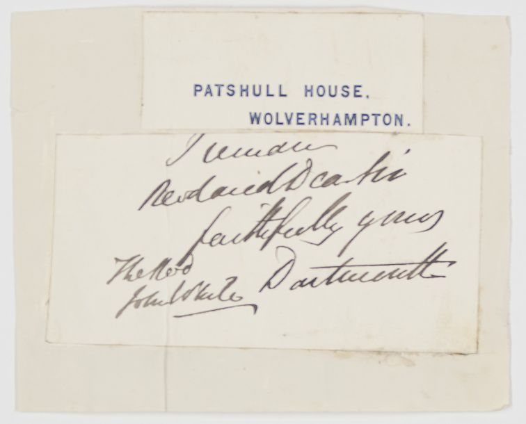 DARTMOUTH — Signature and Subscription from the end of a letter | Sophie Dupré Autographs