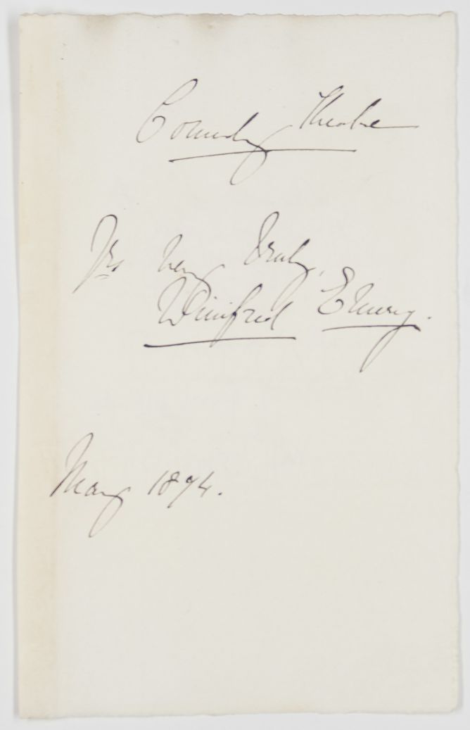 EMERY — Signature and Inscription, | Sophie Dupré Autographs