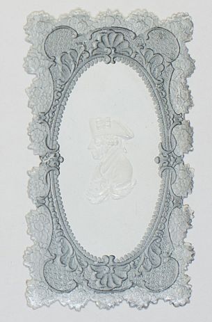 [FRIEDRICH II — Souvenir Card in Cream and Grey, | Sophie Dupré Autographs