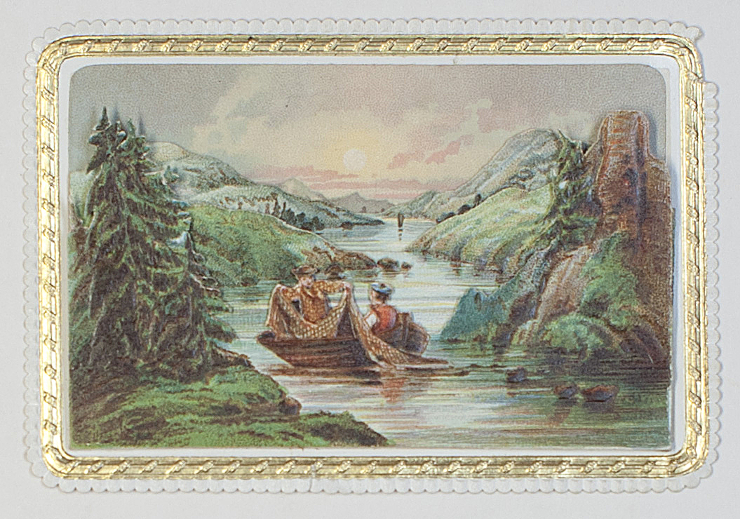 LANDSCAPE PICTURE CARD — Attractive Card in Four Layers and in full Colour, | Sophie Dupré Autographs
