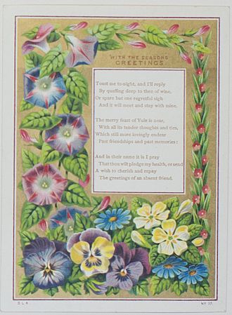 CHRISTMAS CARD — Card finely printed in full Colour, | Sophie Dupré Autographs