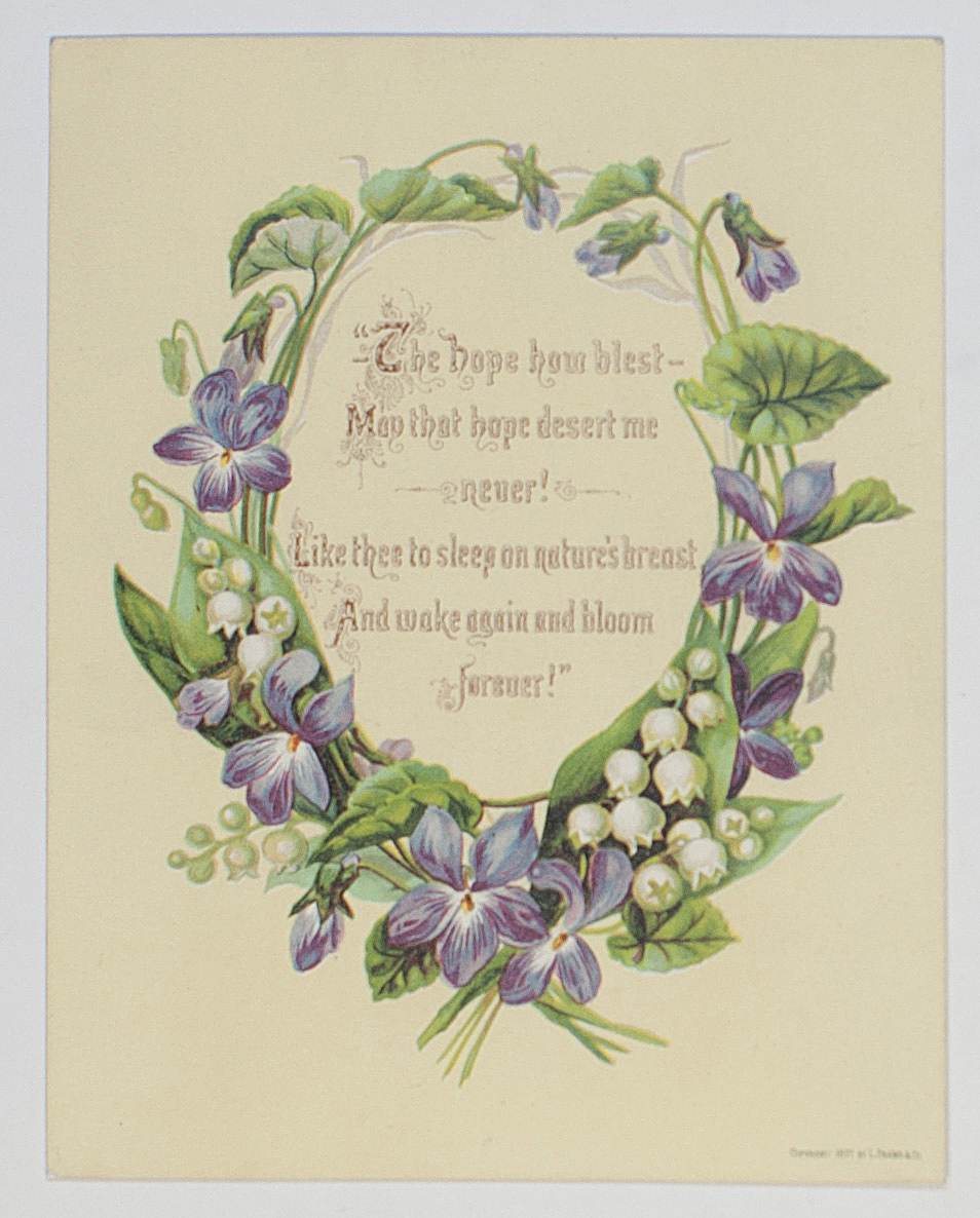 MEMORIAL CARD — Card printed in full Colour | Sophie Dupré Autographs