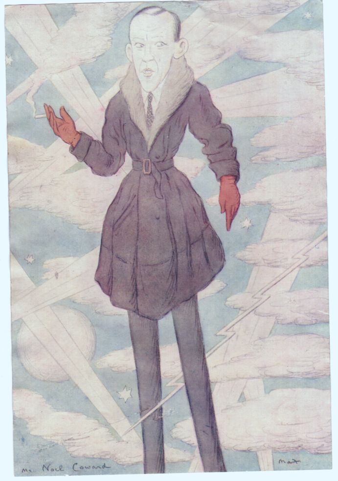 [COWARD — Delightful Contemporary Caricature by Sir Max BEERBOHM | Sophie Dupré Autographs