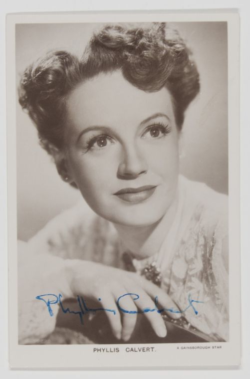 [CALVERT — Charming Portrait Postcard Photo with printed signature, | Sophie Dupré Autographs
