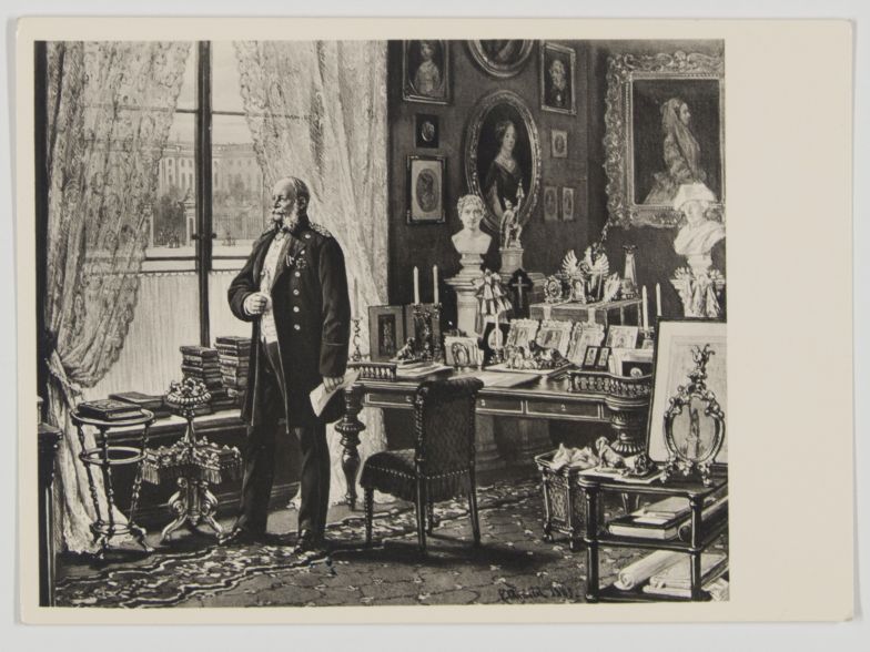 [WILHELM I — Evocative Postcard Reproduction of his Watercolour Portrait, | Sophie Dupré Autographs