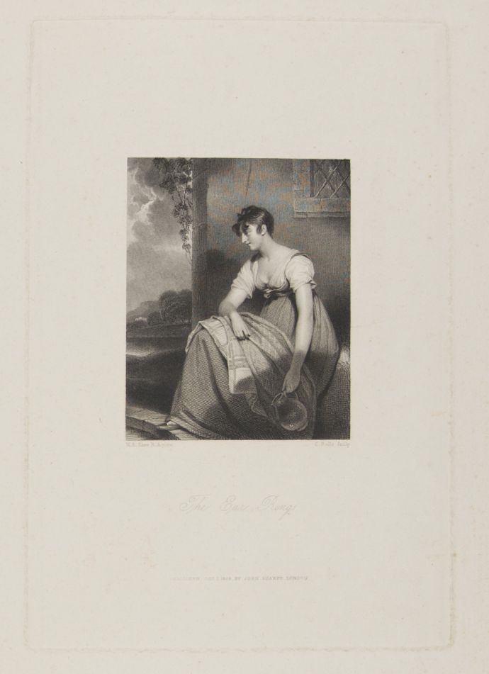 [SHEE — Steel Engraving of his picture 'The Ear Ring', | Sophie Dupré Autographs