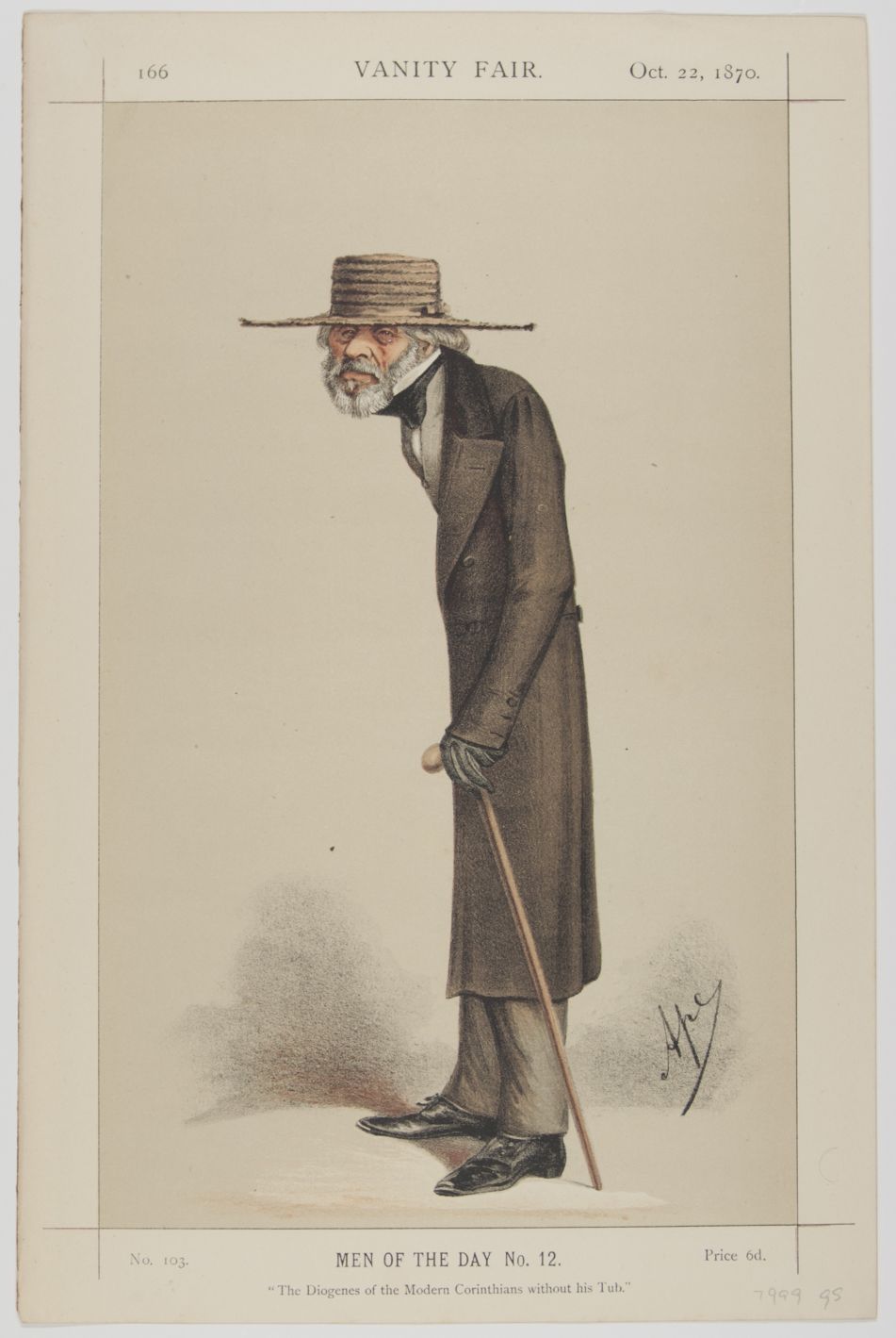 [CARLYLE — Fine Caricature Portrait in Colours from Vanity Fair, by 'Ape', | Sophie Dupré Autographs