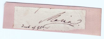 MARY — Signature 'Maria' on piece from the end of a letter, | Sophie Dupré Autographs