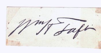 TAFT — Signature on piece, | Sophie Dupré Autographs