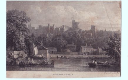 WINDSOR CASTLE — Fine Small Engraving by John Pye, | Sophie Dupré Autographs