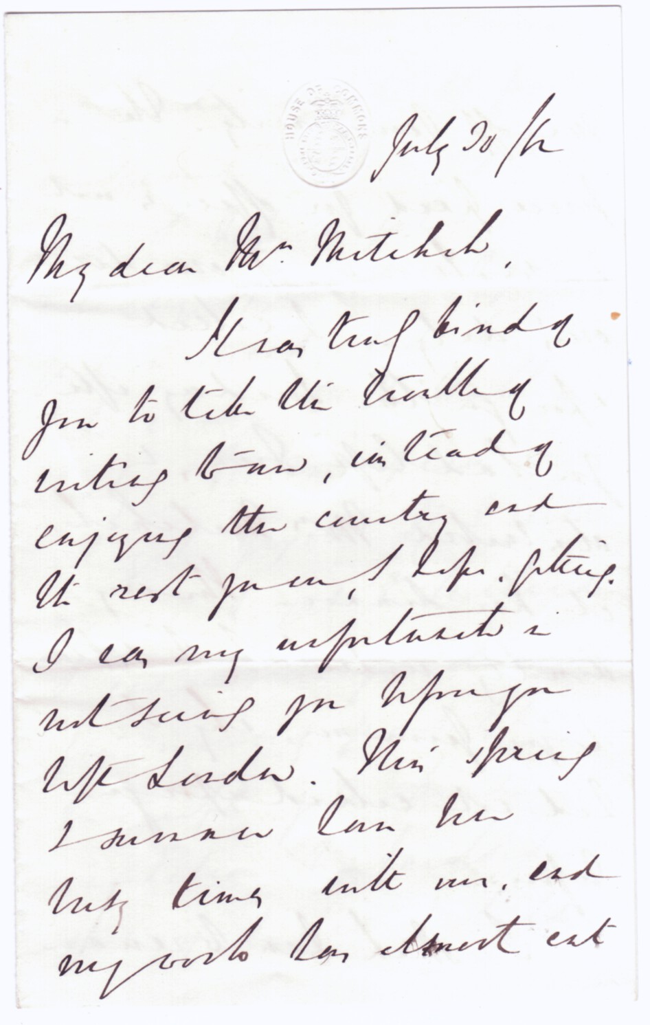 LAYARD — Long Autograph Letter Signed to Alexander MITCHELL | Sophie Dupré Autographs