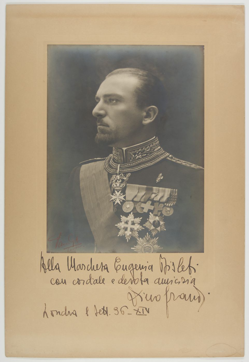 GRANDI — Fine Large Photograph by Vandyk signed and inscribed | Sophie Dupré Autographs
