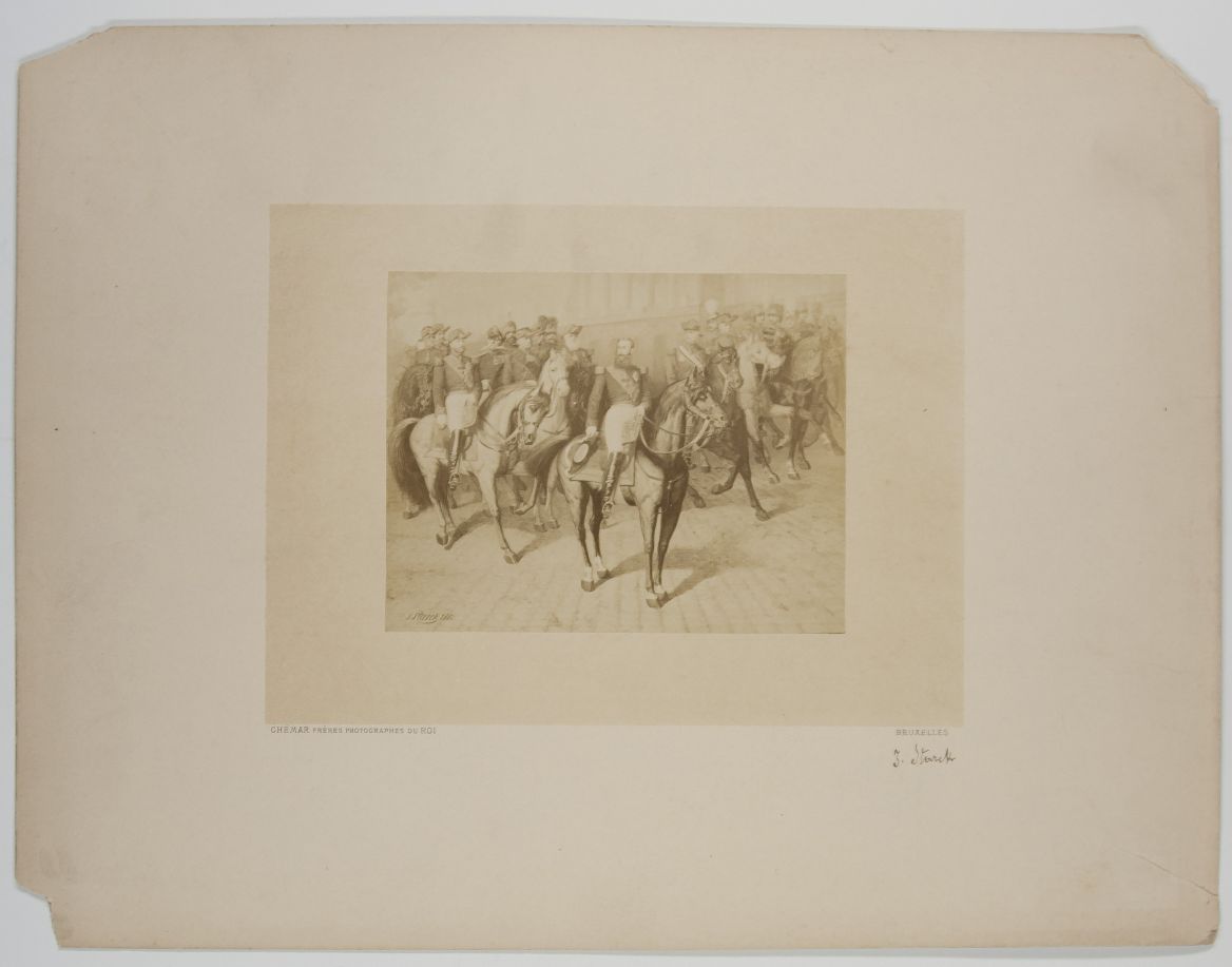 [LEOPOLD II — Photograph by Ghémar Frères of the Painting by Julius Josephus Gaspard Starck | Sophie Dupré Autographs