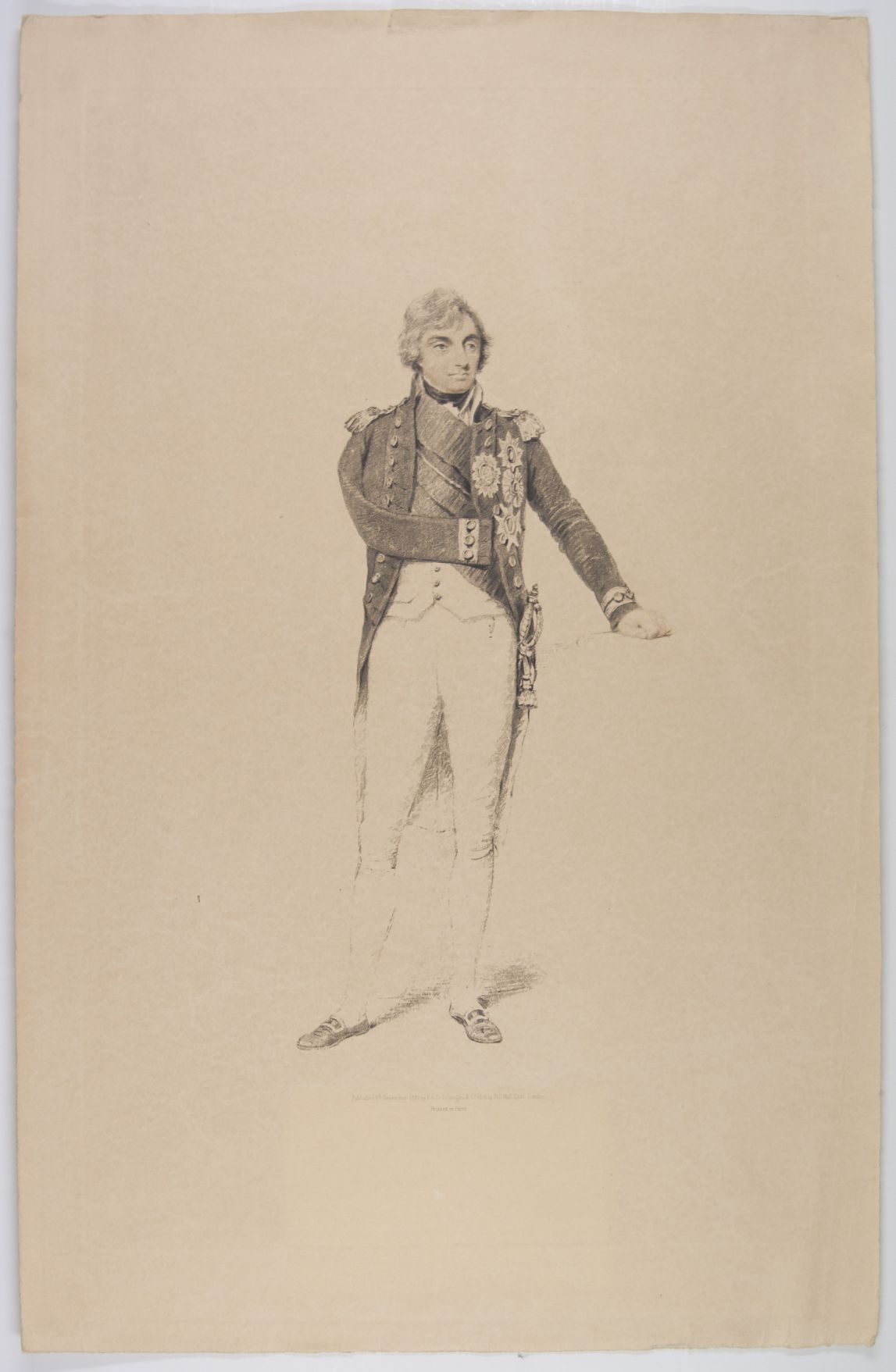 [NELSON — Fine Large Unsigned Engraved Portrait, | Sophie Dupré Autographs