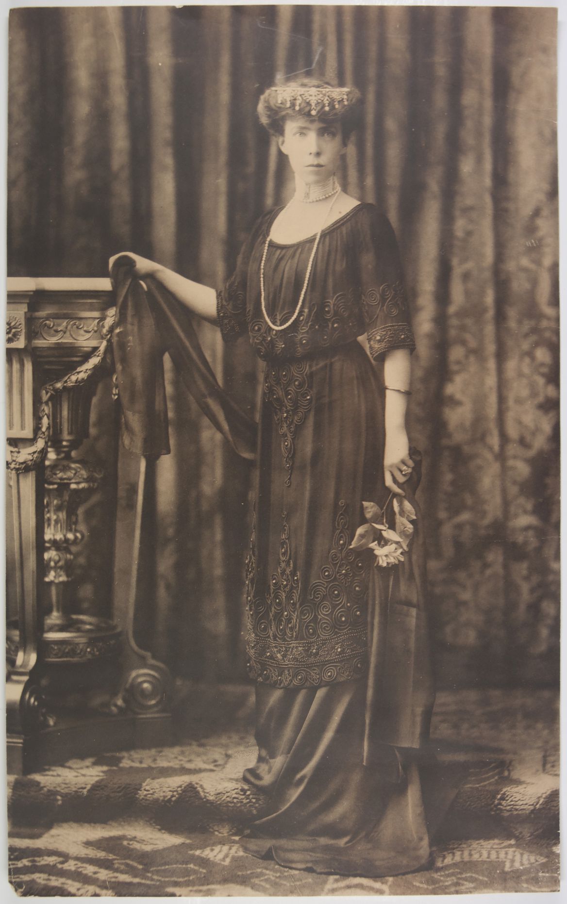 [OLGA ALEXANDROVNA — Splendid Large unsigned Portrait Photograph, | Sophie Dupré Autographs