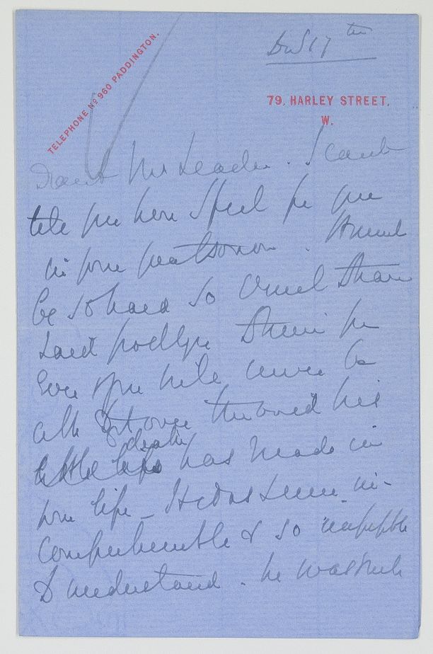 ST HELIER — Autograph Letter Signed 'Mary Jeune' to 'Dear Mr Leader', | Sophie Dupré Autographs